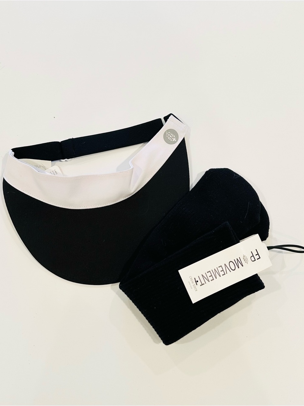 NWT Bundle FP Movement Victory Visor and Crew Socks OS
